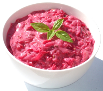 Salata de sfecla rosie cu iaurt